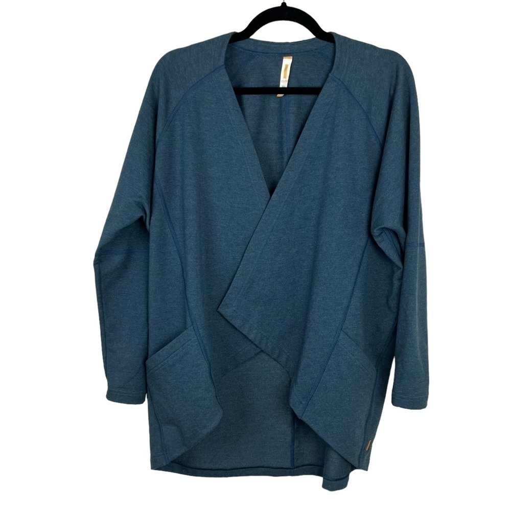 Lucy Tranquility Wrap Open Front Sweater